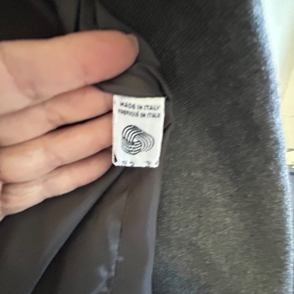 Vintage Valentino Crop Blazer, charcoal, wool, Size 10 - Picture 9 of 12